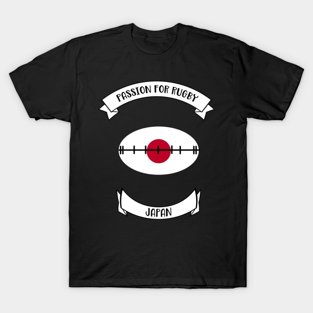 Japan rugby design T-Shirt by Cherubic